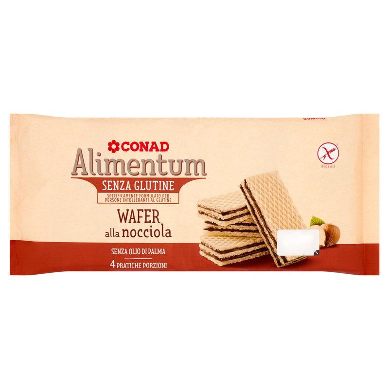 Wafer Alla Nocciola Senza Glutine Alimentum Conad Conad