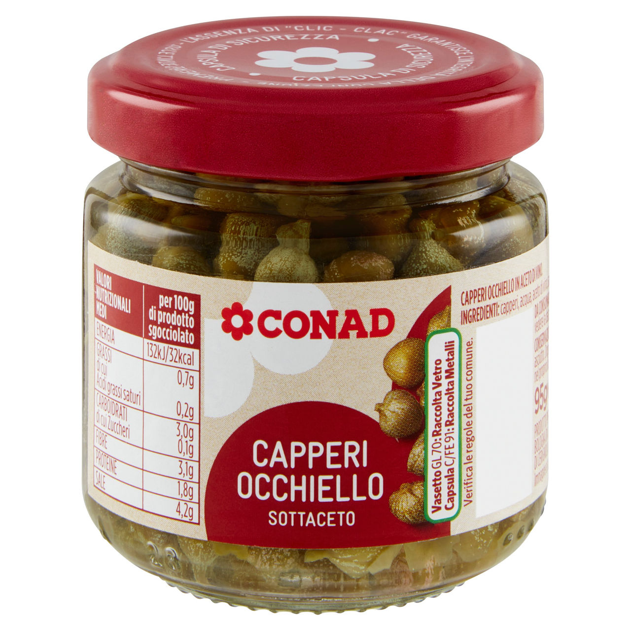 Capperi Occhiello Sottaceto 95g Conad Online Conad