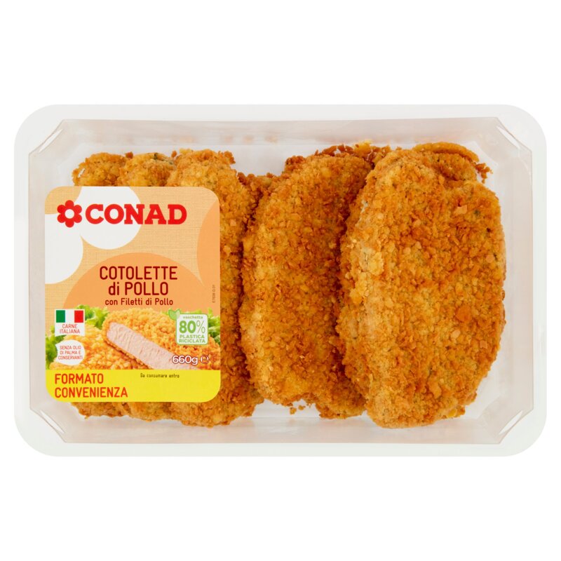 Cotolette Di Pollo 660 G Conad In Vendita Online Conad