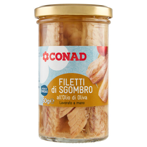 Filetti Di Sgombro All Olio Di Oliva 250 G Conad Conad