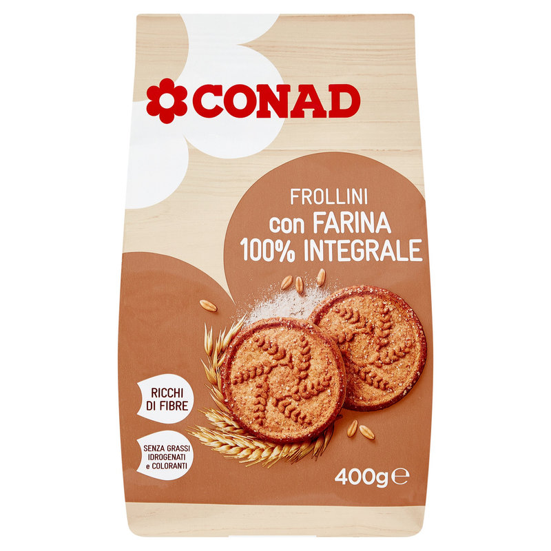 Frollini Con Farina 100 Integrale 400 G Conad Conad