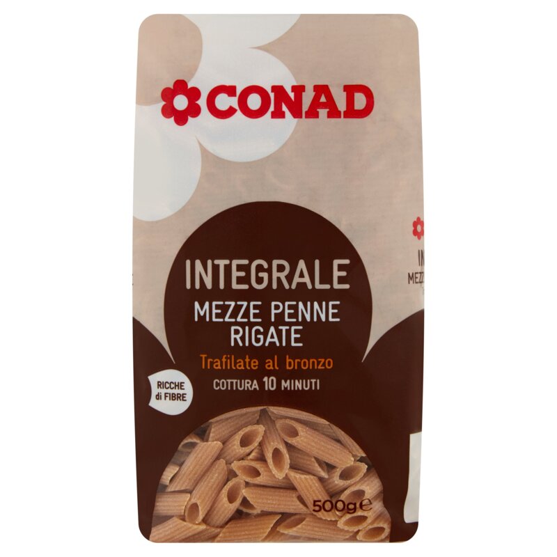 Mezze Penne Rigate Integrali 500 G Conad Conad