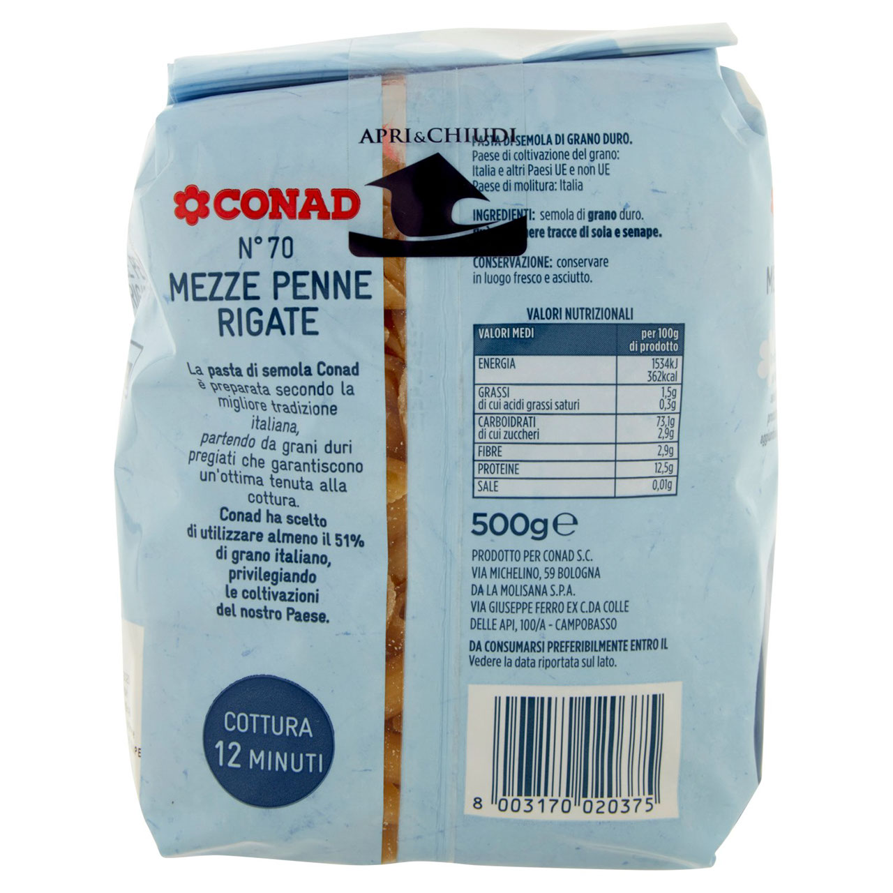 Mezze Penne Rigate G Conad In Vendita Online Conad