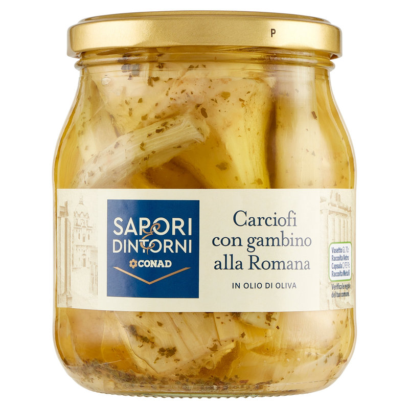 Carciofi In Olio Di Oliva 520g Conad Online Conad