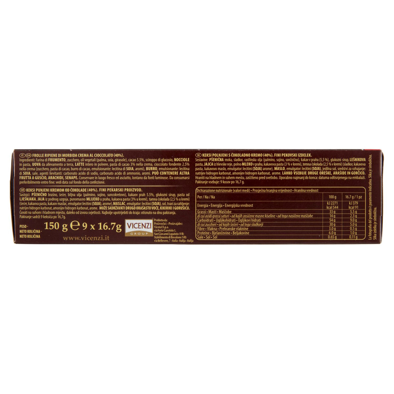 Grisbì Cioccolato 9 x 16,7 g in vendita online