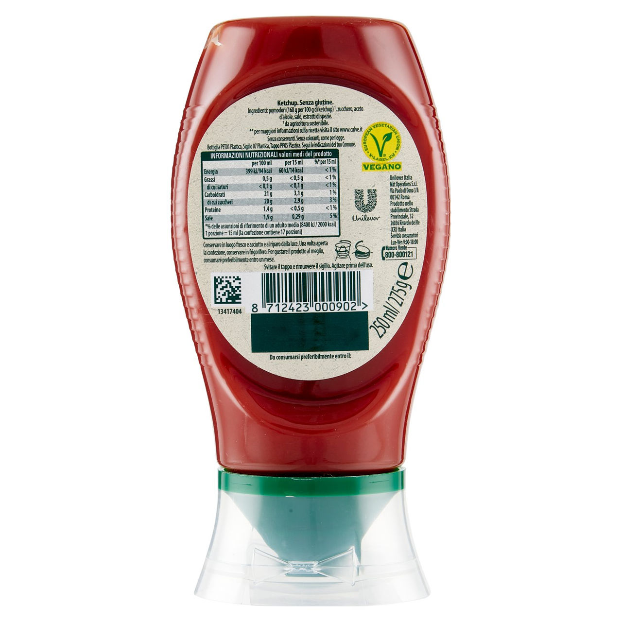 Calvé Ketchup 250 ml in vendita online