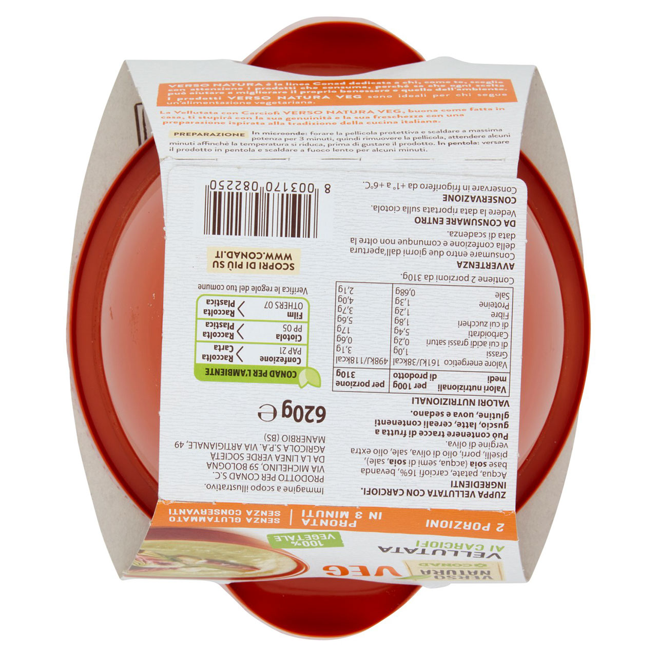 Vellutata ai Carciofi 620 g Verso Natura Conad