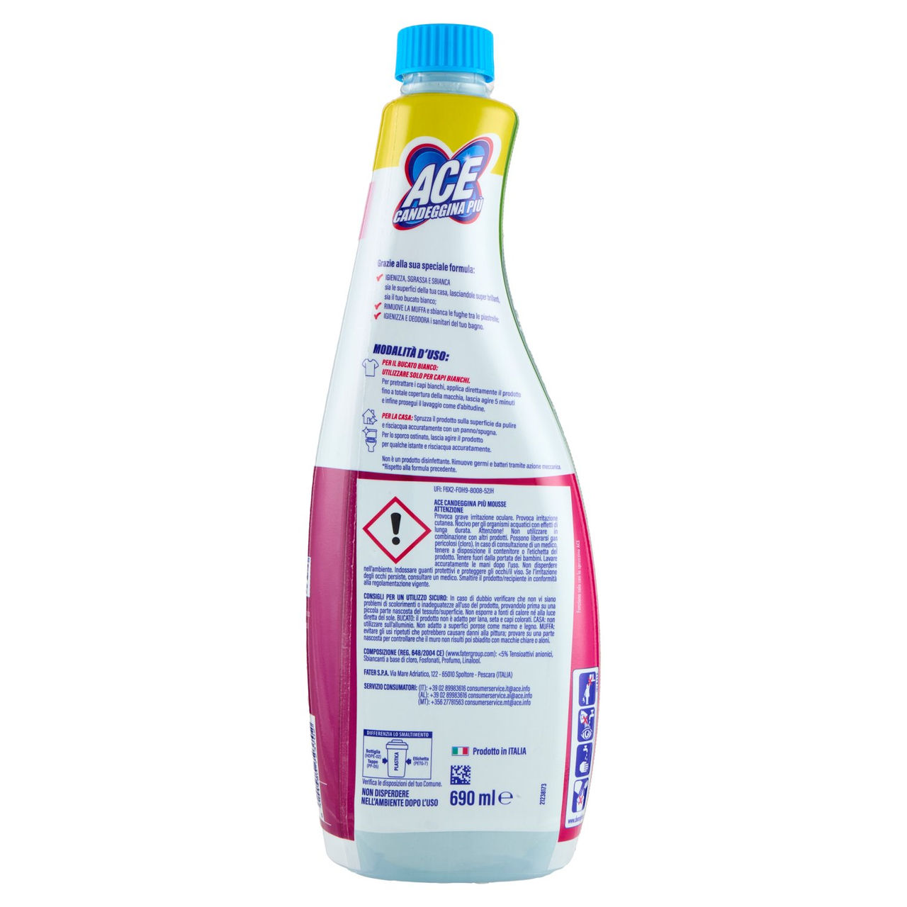 Ace Candeggina Più  Mousse Ricarica 690 ml