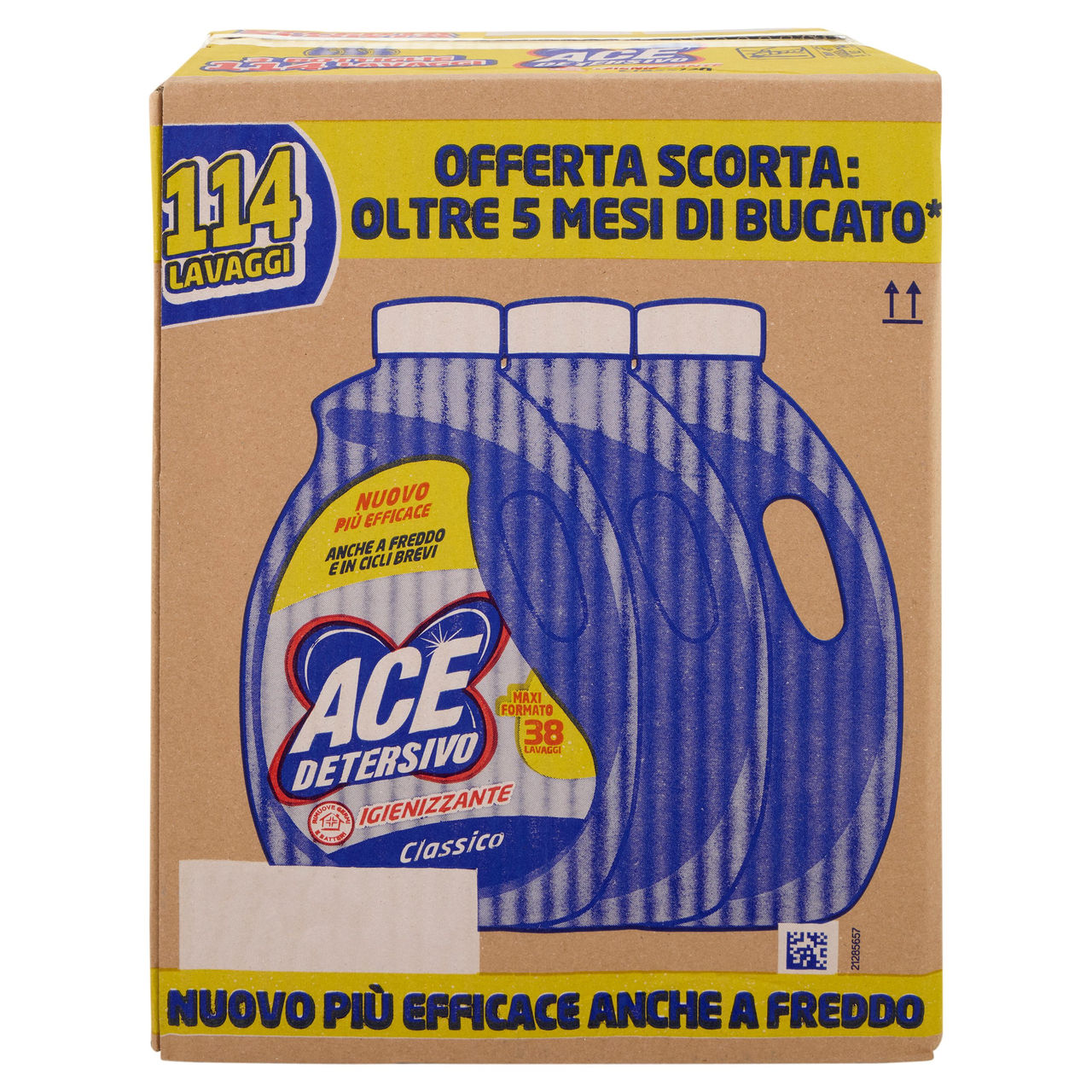 Ace Detersivo Igienizzante Classico 3 x 38 Lavaggi 3 x 1900 ml