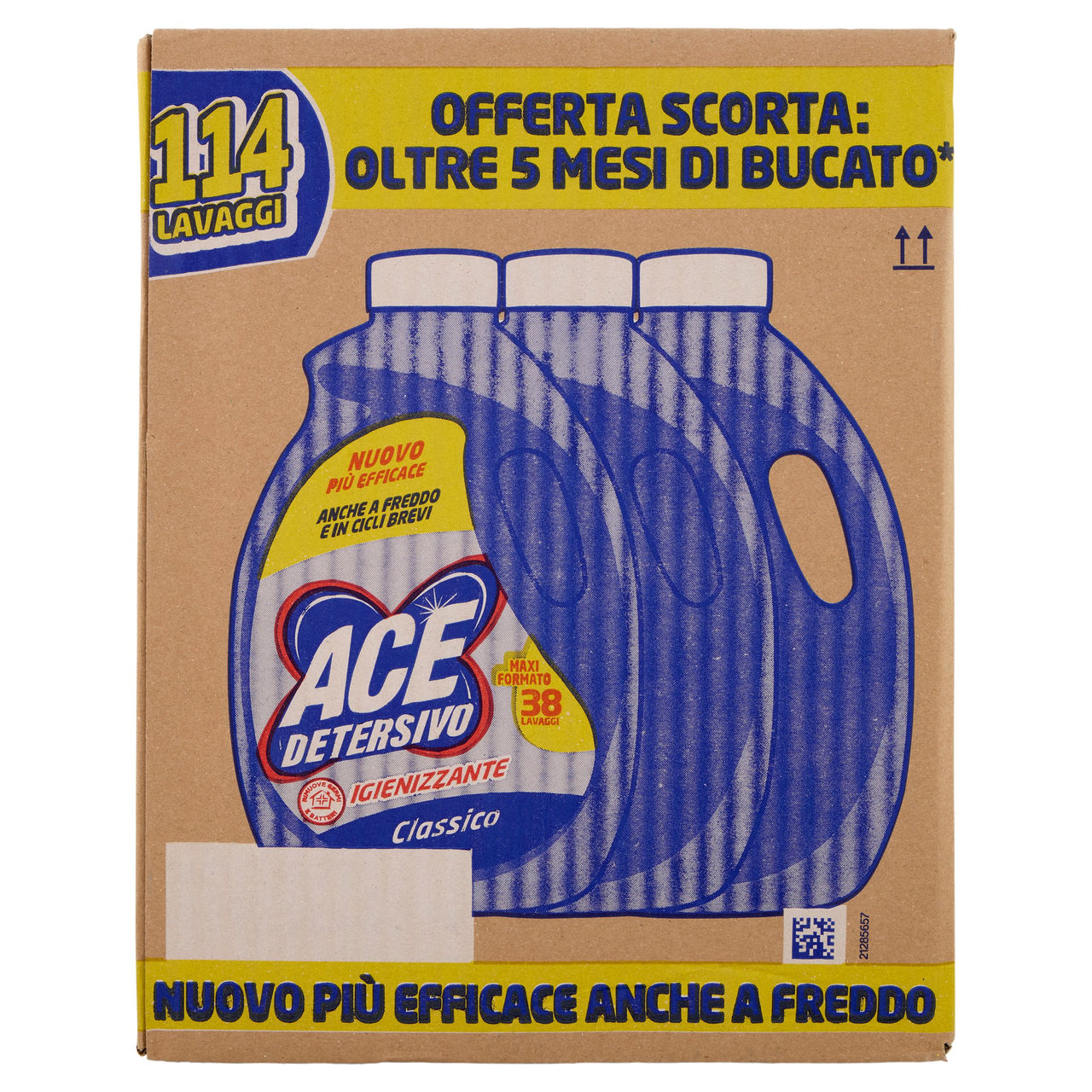 Ace Detersivo Igienizzante Classico 3 x 38 Lavaggi 3 x 1900 ml