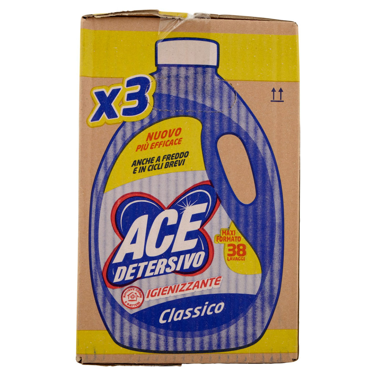Ace Detersivo Igienizzante Classico 3 x 38 Lavaggi 3 x 1900 ml