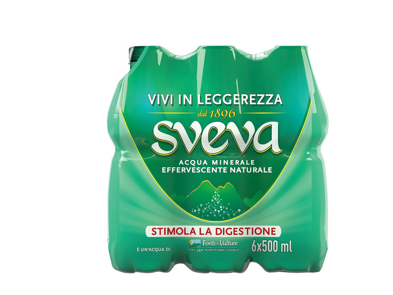 Acqua Sveva effervescente naturale conf. 500 ml x 6 pezzi