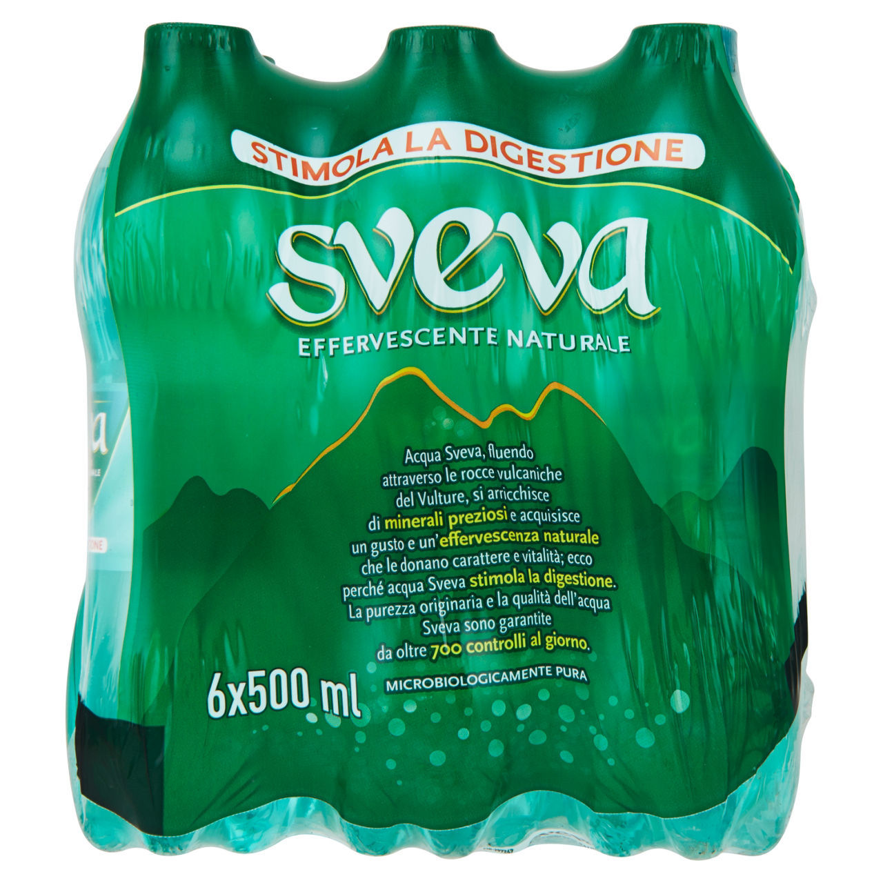 Acqua Sveva effervescente naturale conf. 500 ml x 6 pezzi