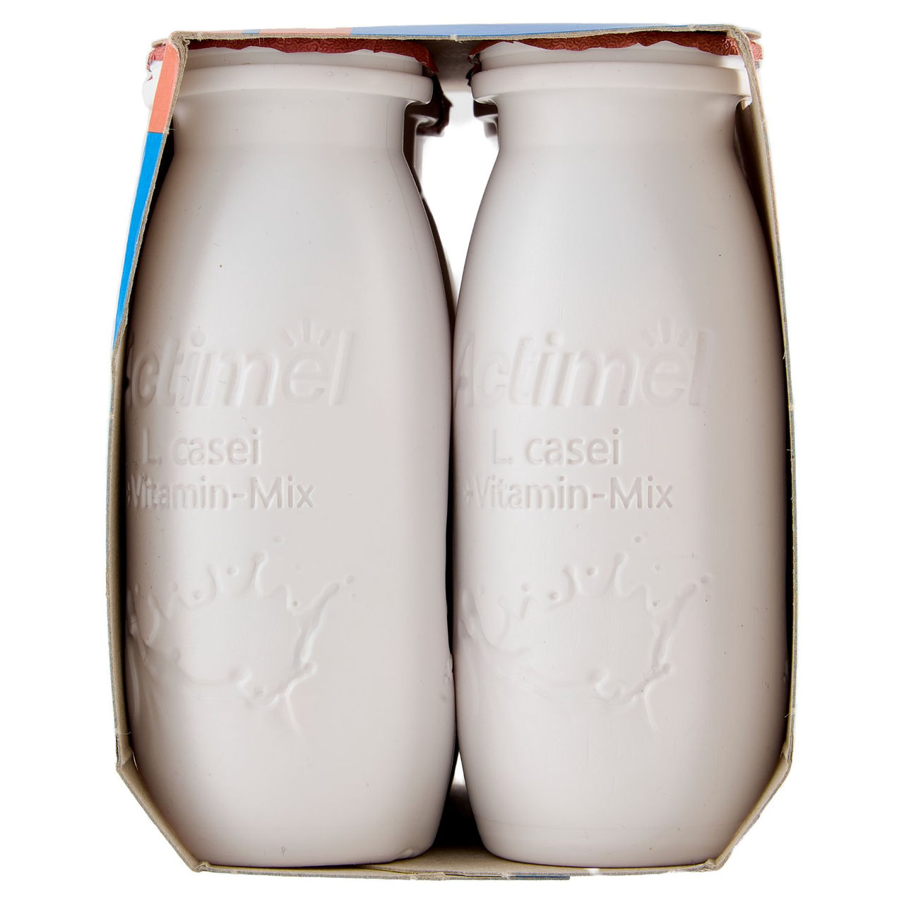 ACTIMEL, Yogurt da Bere con Vit B6 e D per il Sistema Immunitario, gusto Pesca e Pappa reale, 6X100G