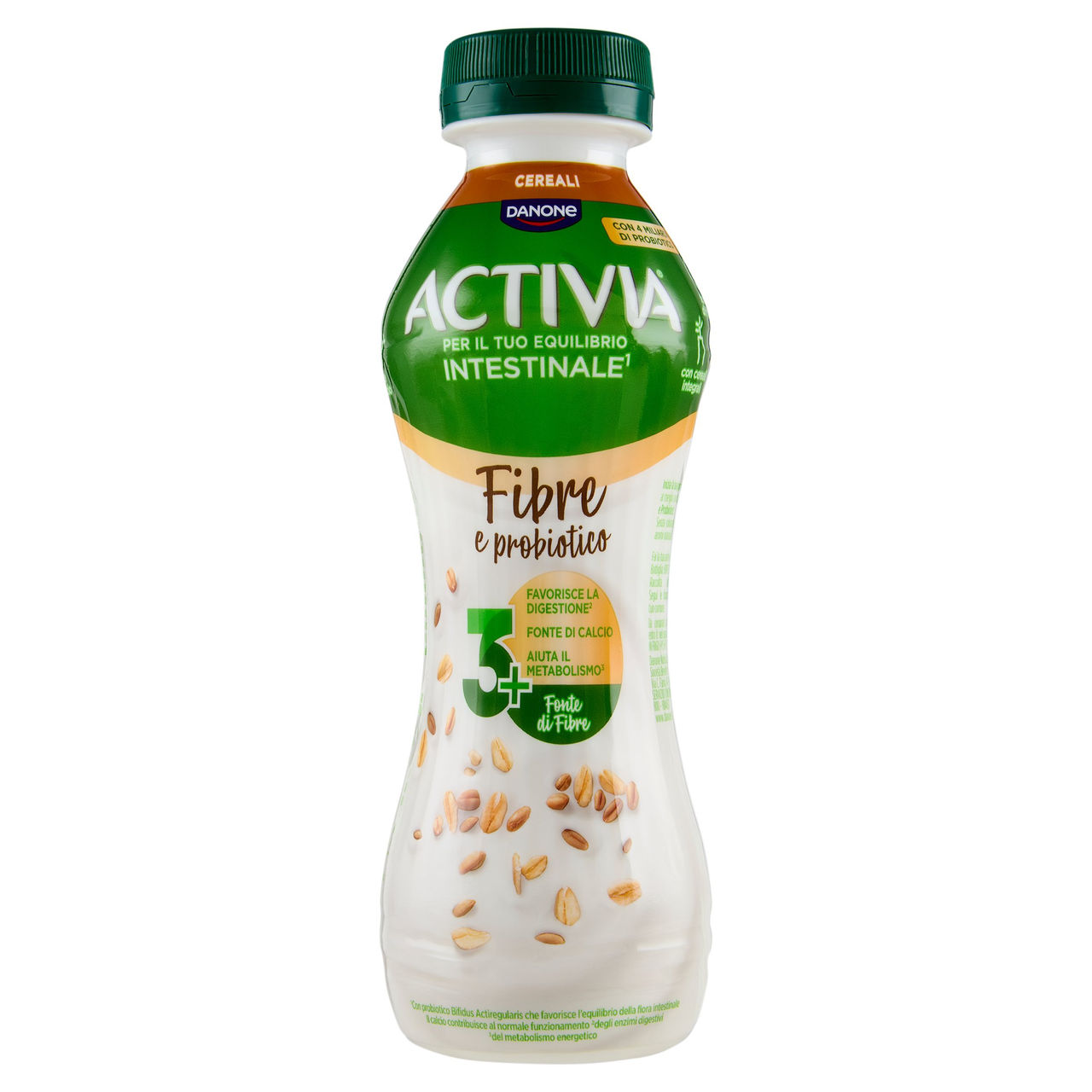 ACTIVIA da Bere, Fibre e probiotico, Cereali, Fonte di Calcio, aiuta metabolismo e digestione,270g