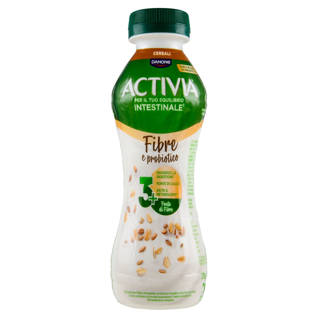 ACTIVIA da Bere, Fibre e probiotico, Cereali, Fonte di Calcio, aiuta metabolismo e digestione,270g