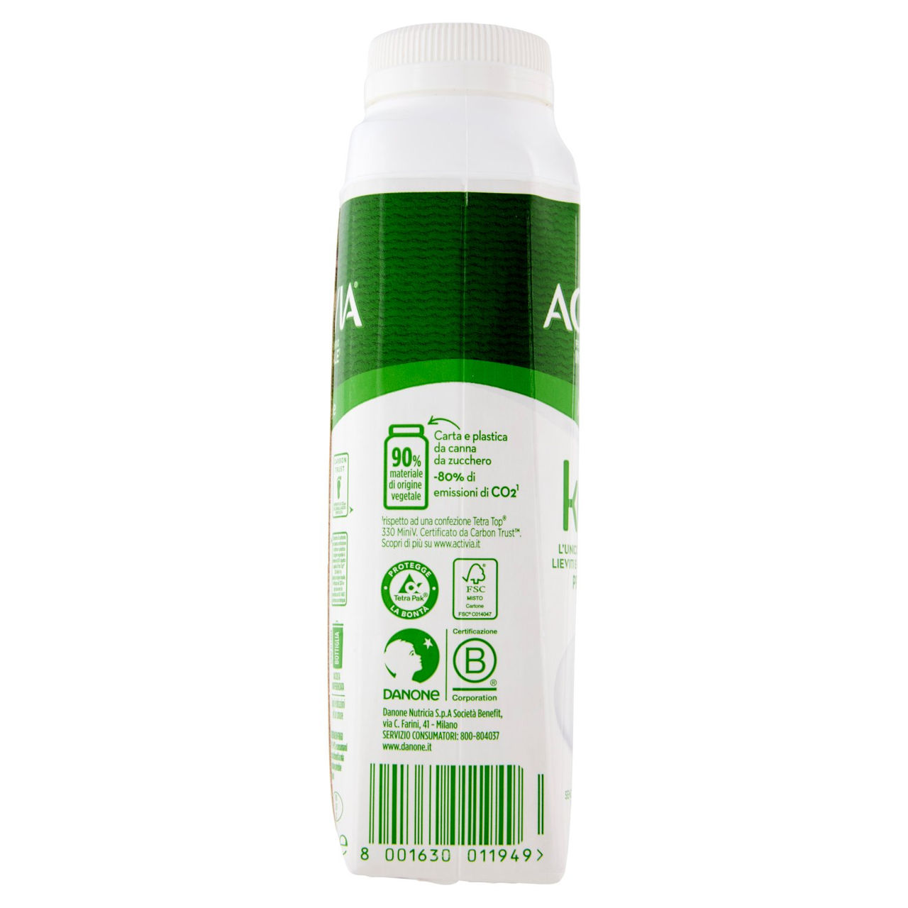ACTIVIA Kéfir da bere, Bianco con Autentici Lieviti e Probiotico Bifidus, SenzaZuccheriAggiunti,320g
