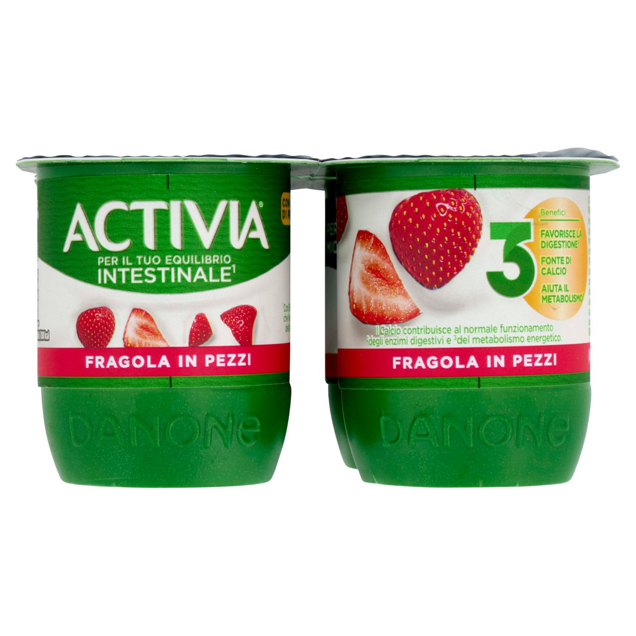 ACTIVIA Yogurt con Probiotico Bifidus, gusto Fragola, 4x125g