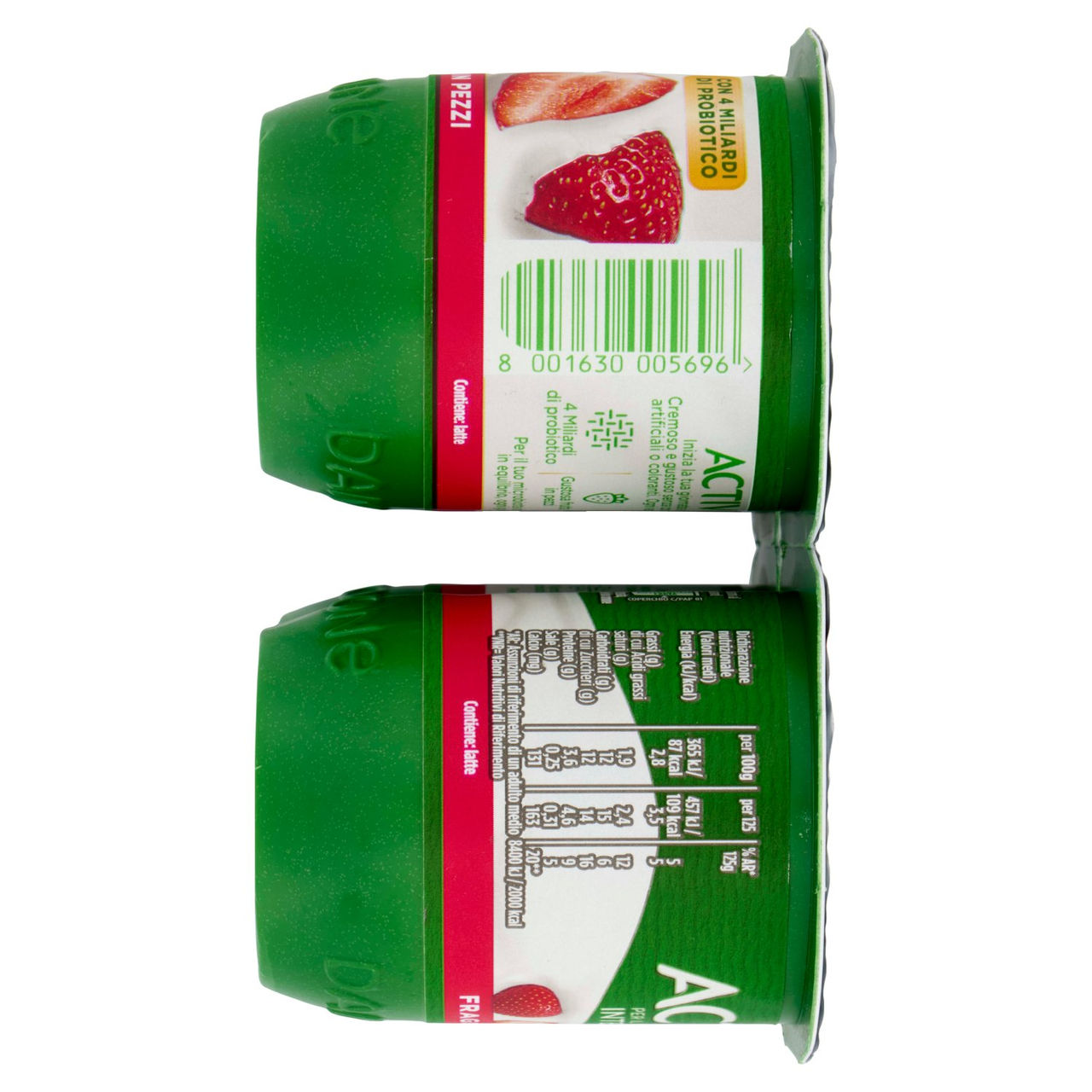 ACTIVIA Yogurt con Probiotico Bifidus, gusto Fragola, 4x125g