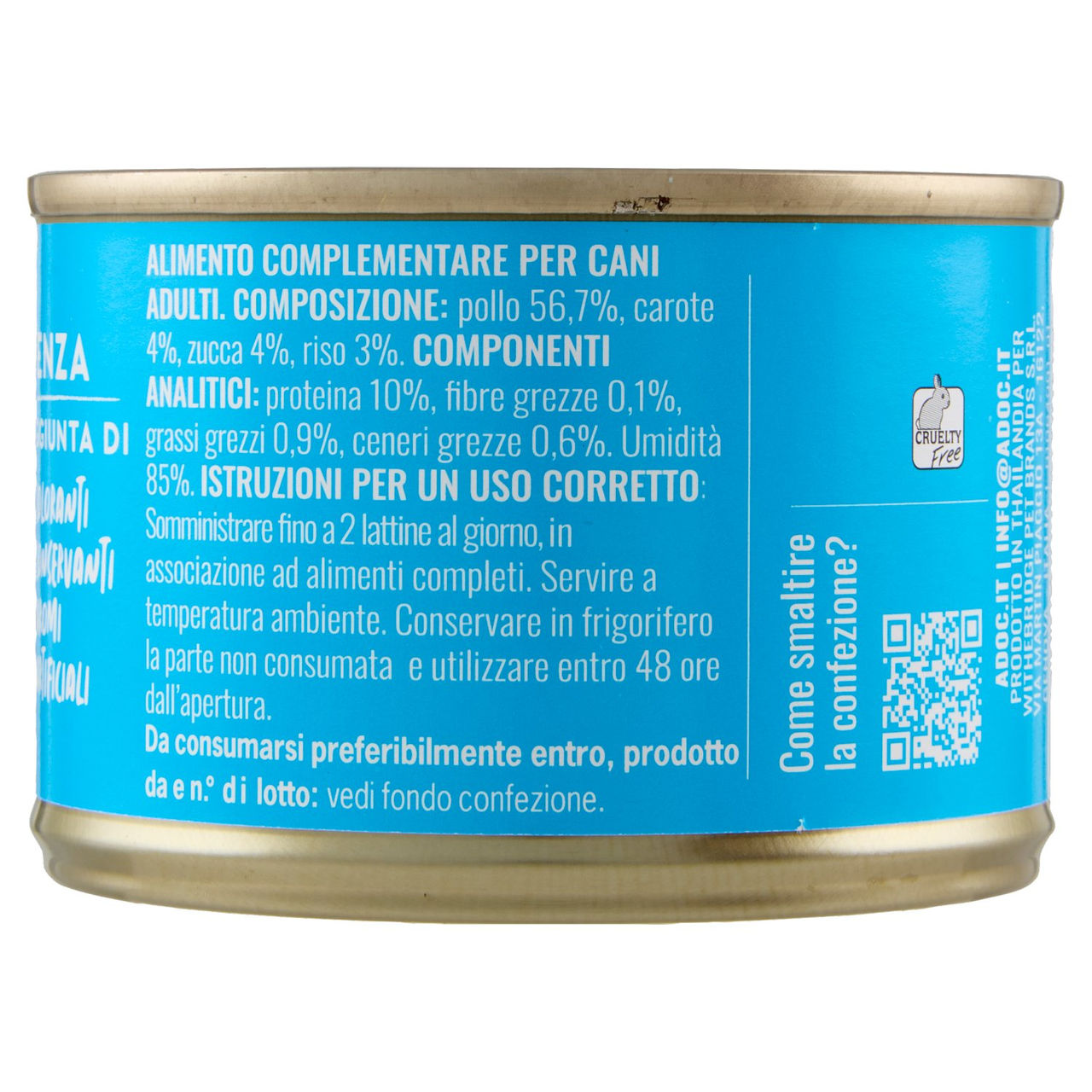 ADoC For Dogs Naturally Premium Filetti di Pollo in Gelatina 170 g