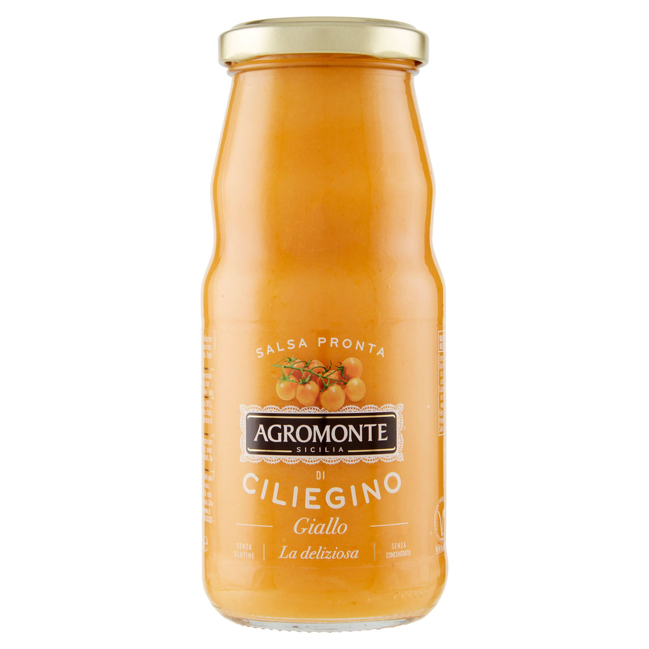 Agromonte Salsa Pronta di Ciliegino Giallo la Deliziosa 360 g
