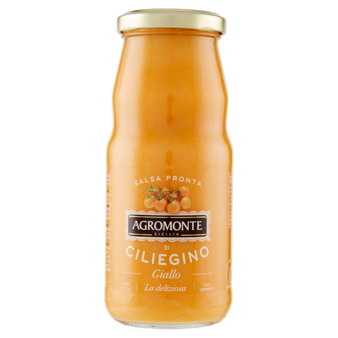 Agromonte Salsa Pronta di Ciliegino Giallo la Deliziosa 360 g