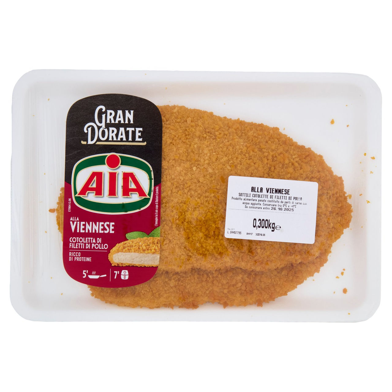 Aia Gran Dorate alla Viennese Cotoletta di Filetti di Pollo 0,300 kg