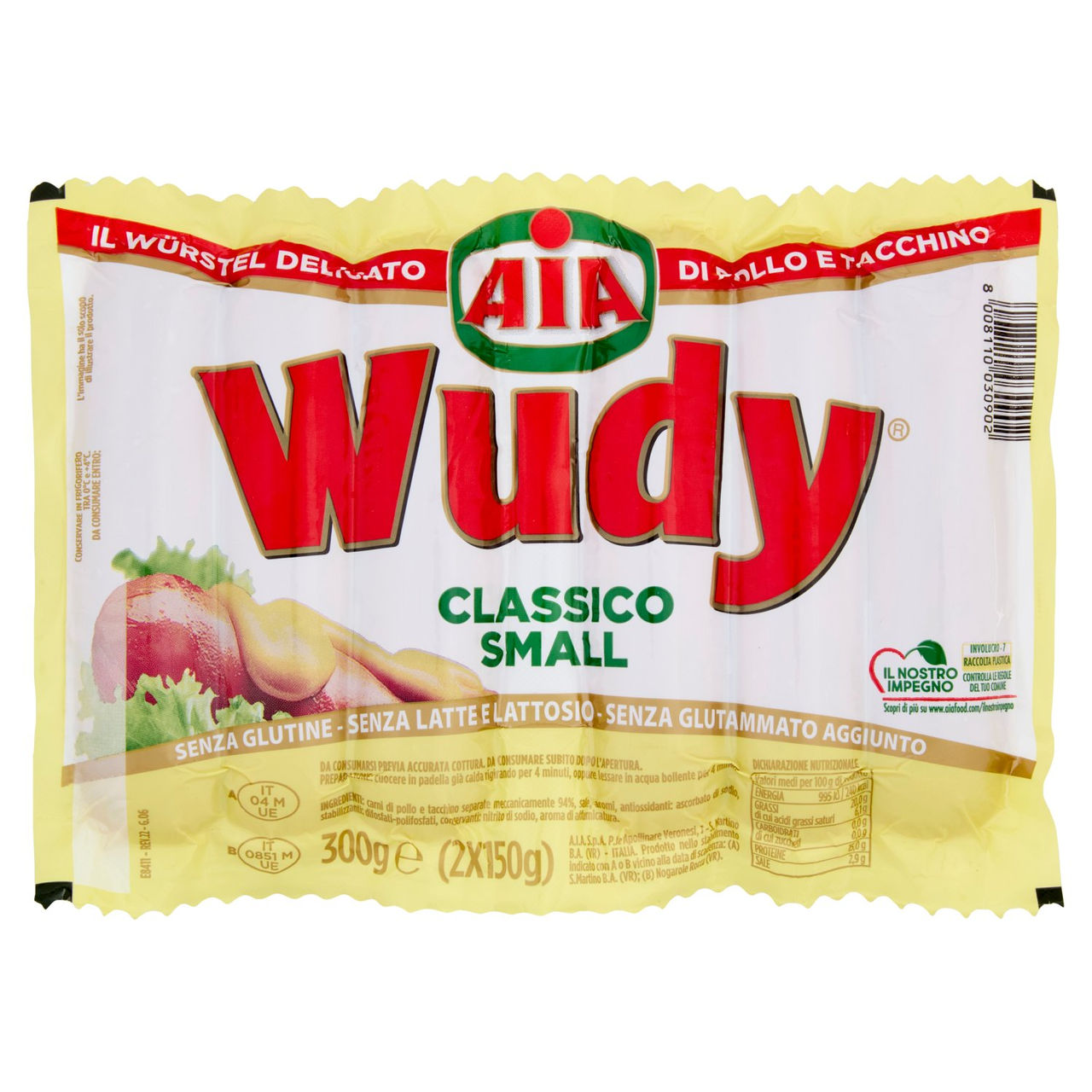 Aia Wudy Classico Small 2 x 150 g