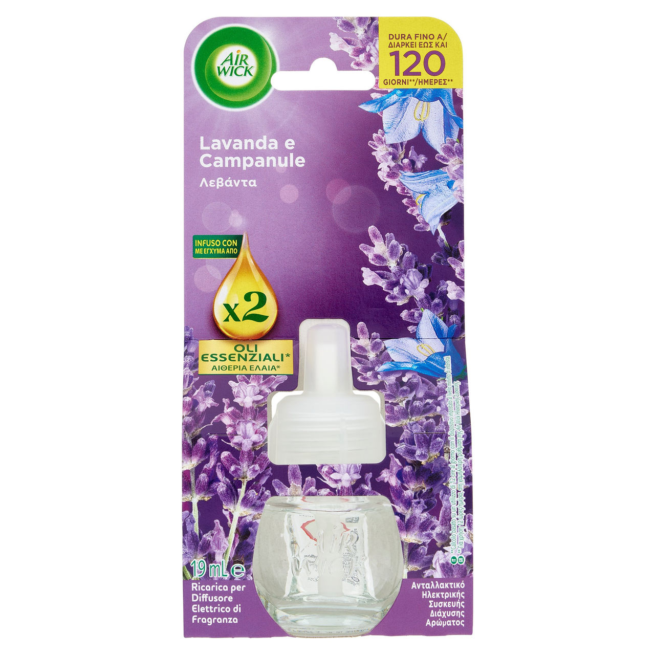 Air Wick Profumatore per Ambienti Lavanda e Campanule Ricarica 19 mL