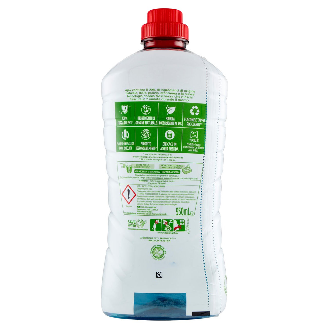 Ajax detersivo pavimenti Classico igiene e freschezza 950 ml