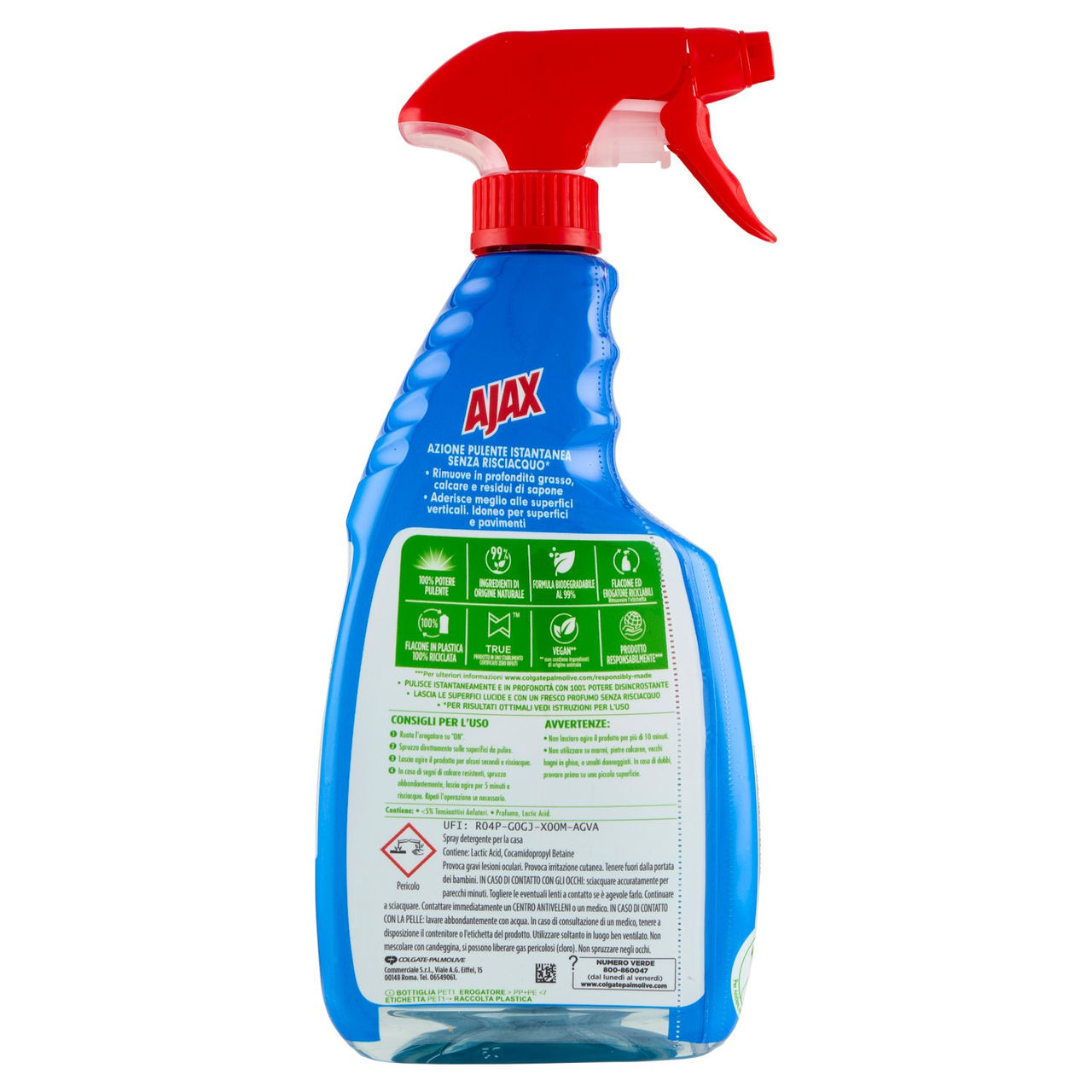 Ajax detersivo spray 360° igienizzante bagno 600 ml