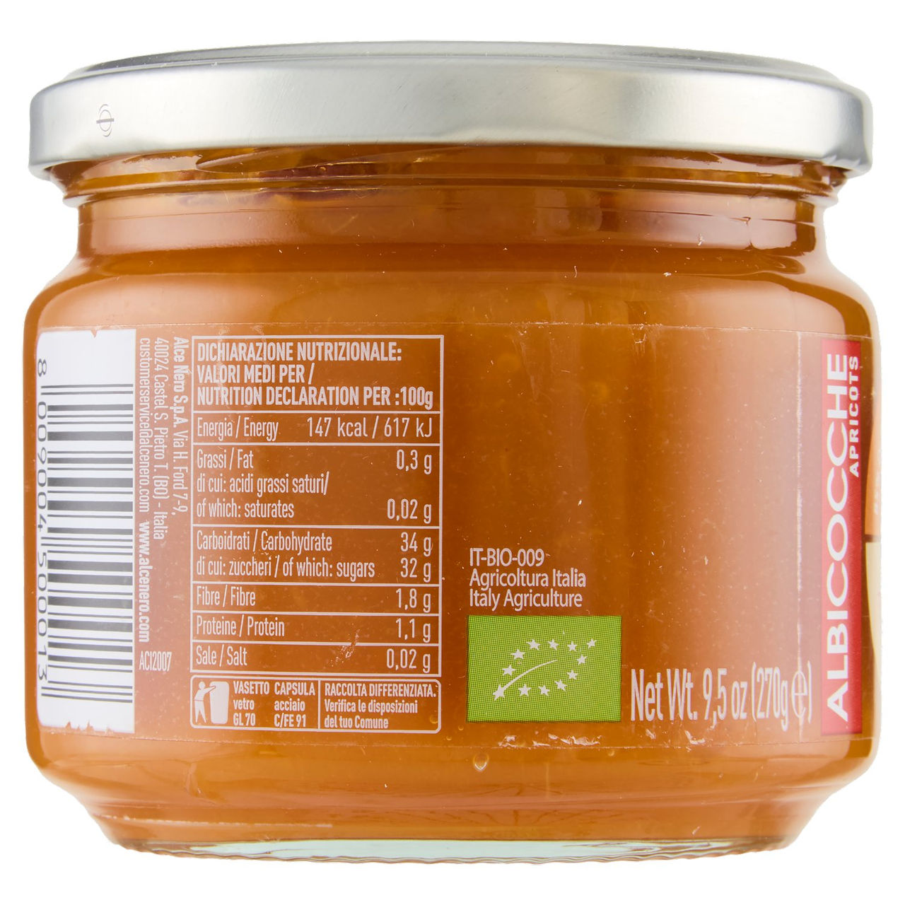alce nero Albicocche 270 g