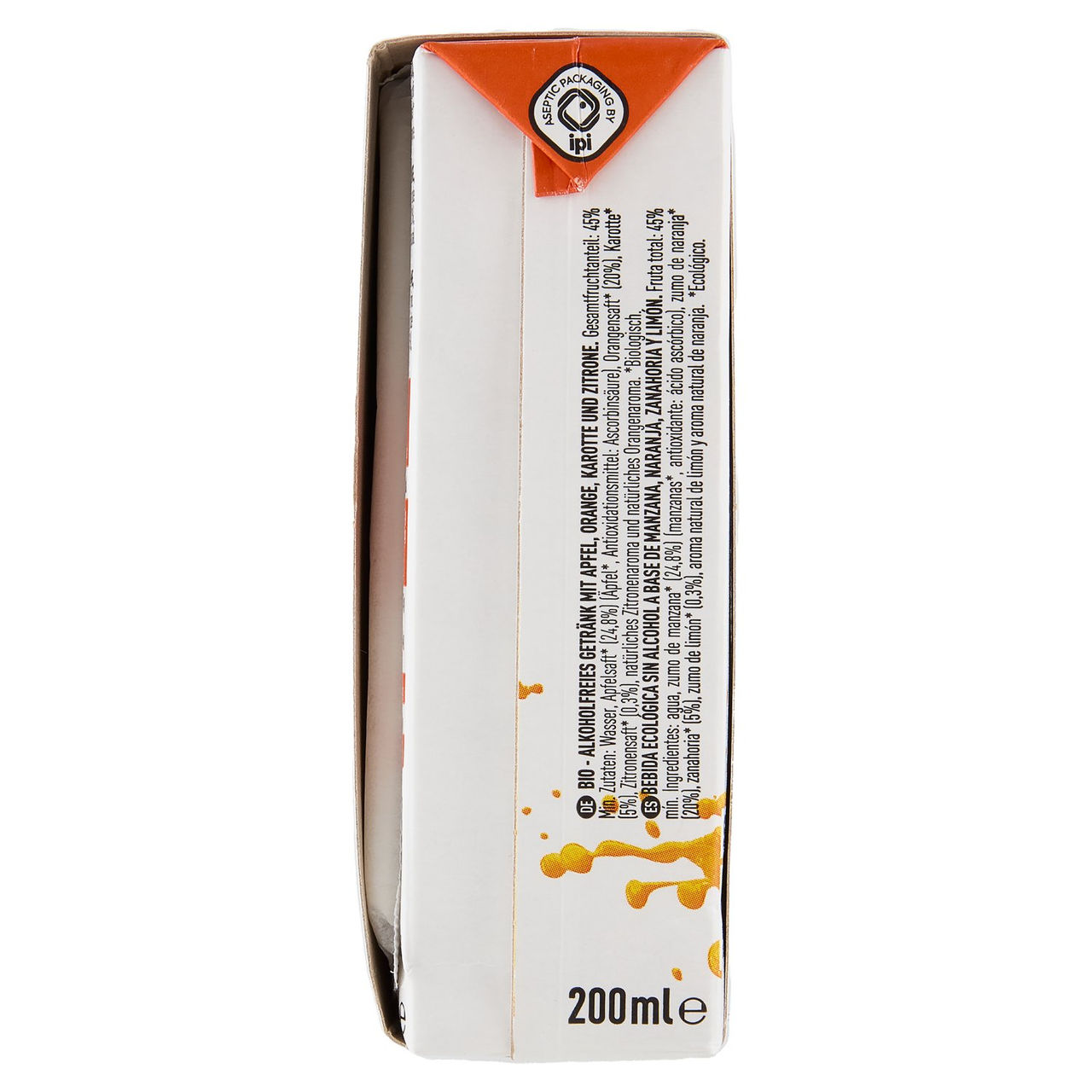 alce nero Arancia Carota e Limone Senza Zuccheri Aggiunti 3 x 200 ml