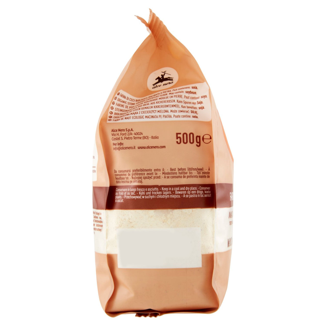 alce nero Farina di Ceci Macinata a Pietra 500 g