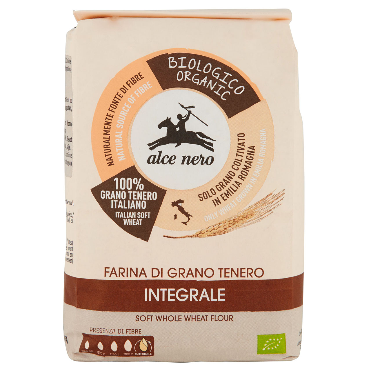 alce nero Farina di Grano Tenero Integrale 1000 g