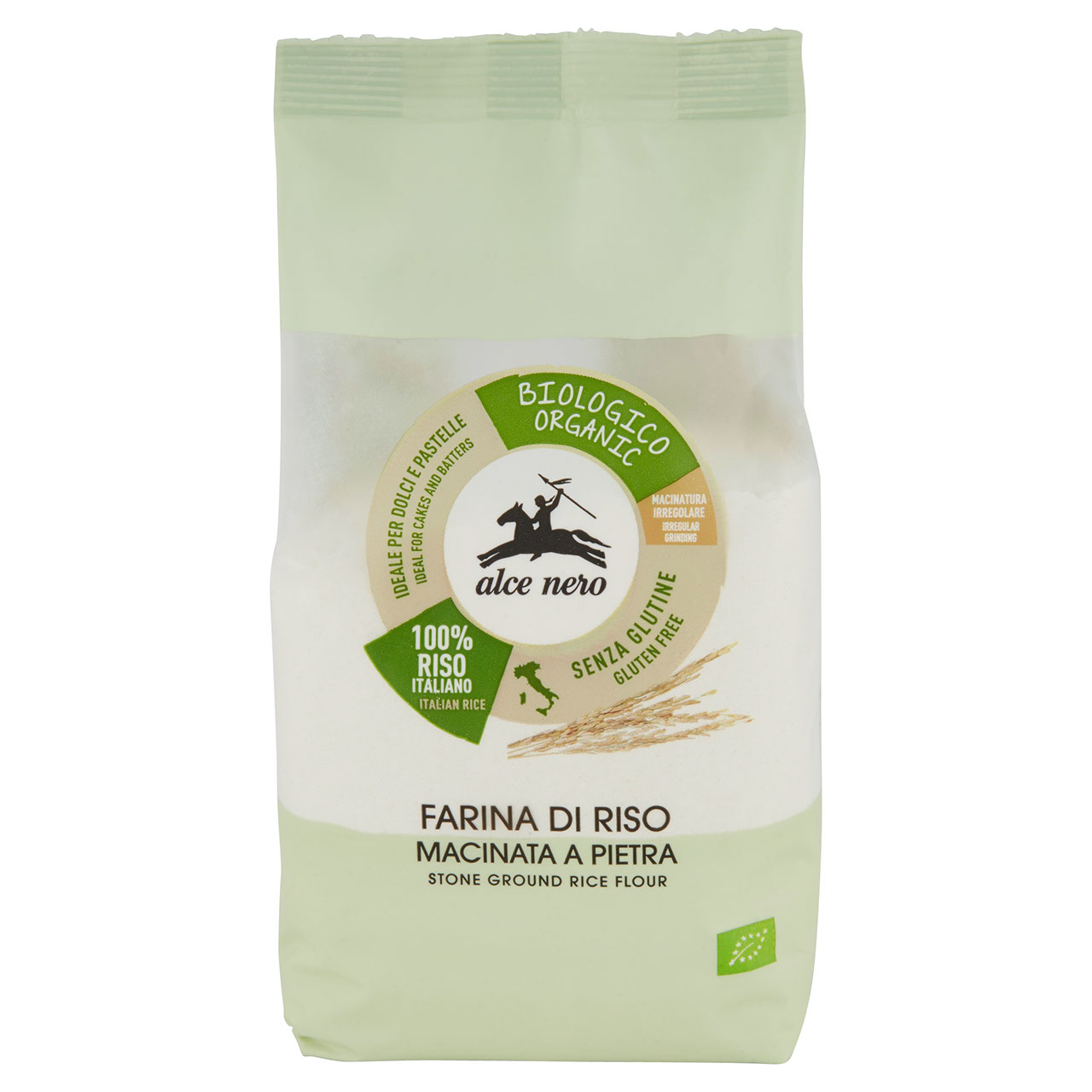alce nero Farina di Riso Macinata a Pietra 500 g