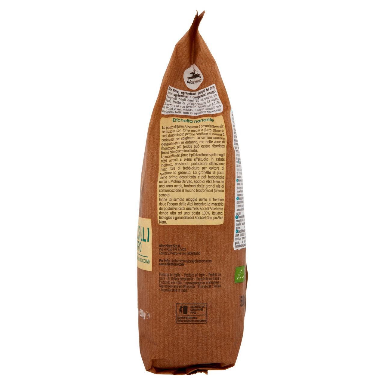 alce nero Fusilli Farro 500 g