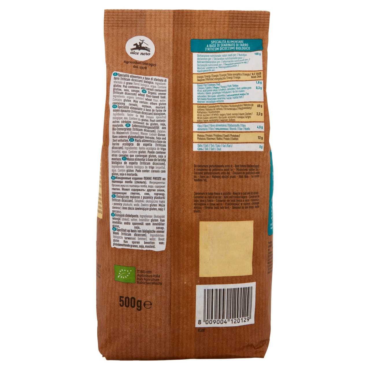 alce nero Fusilli Farro 500 g