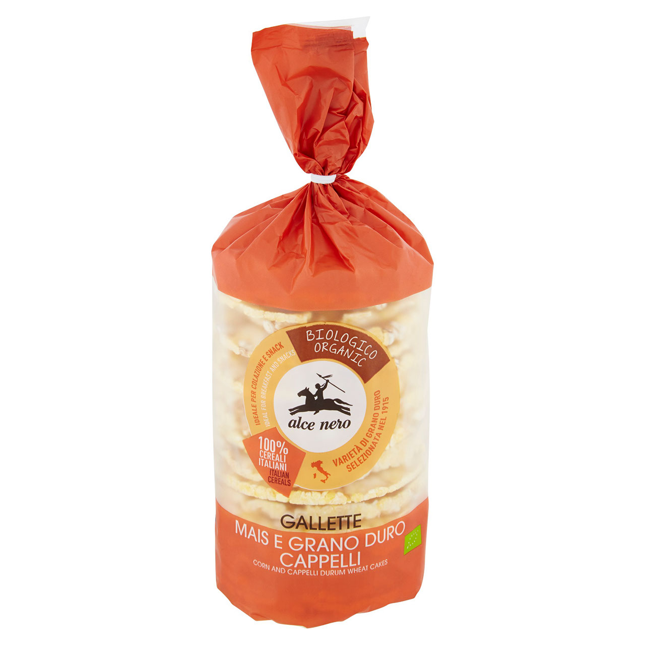 alce nero Gallette Mais e Grano Duro Cappelli 100 g