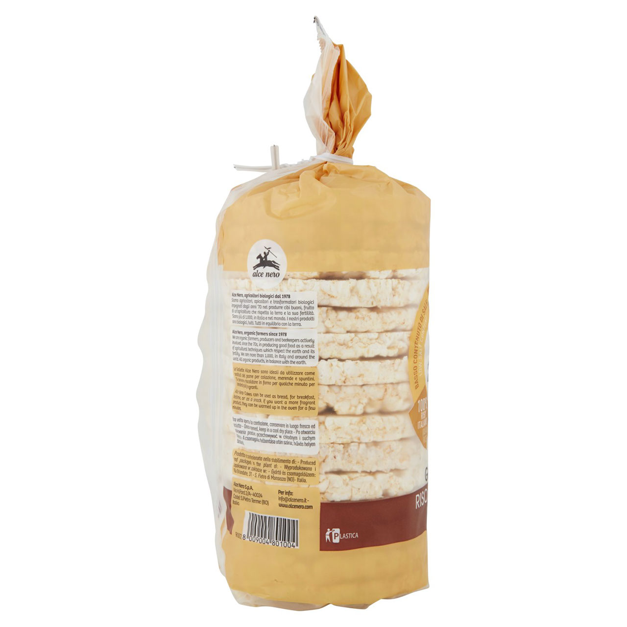 alce nero Gallette Riso Integrale 100 g