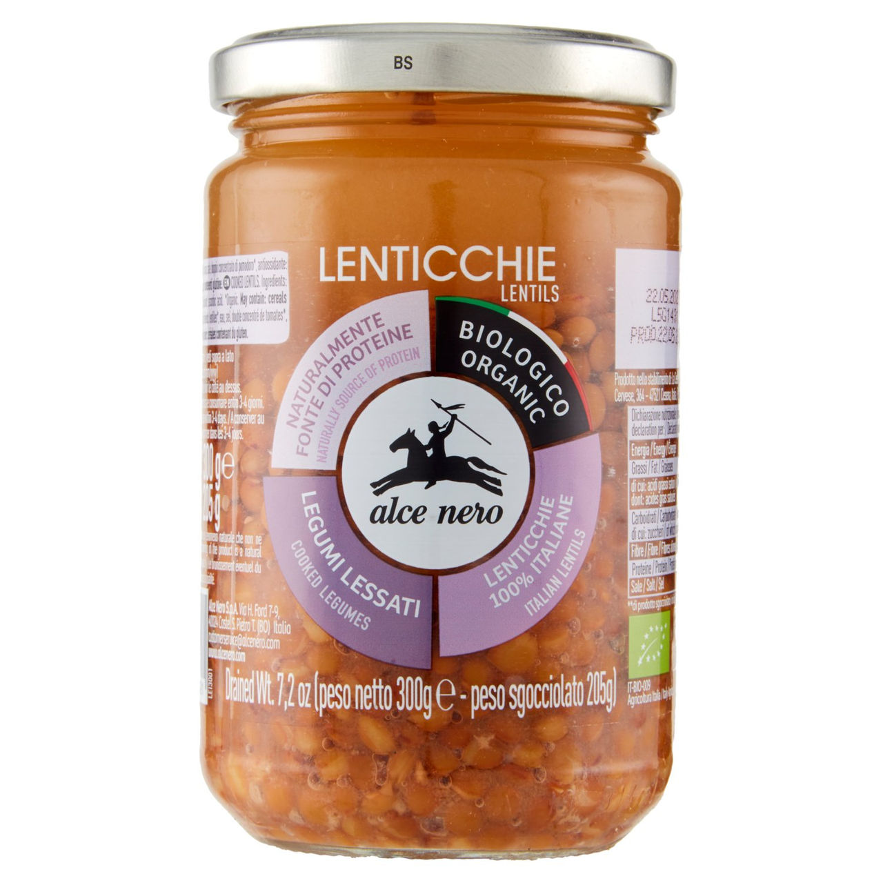 alce nero Lenticchie 300 g