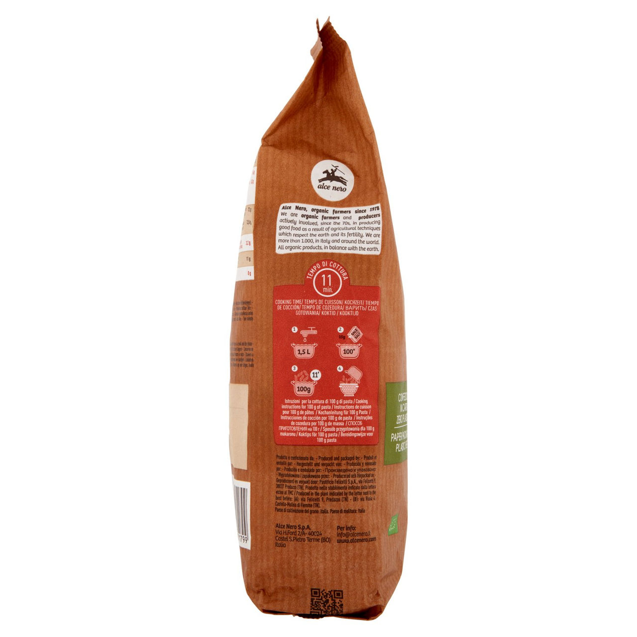 alce nero Mezze Maniche Varietà di Grano Cappelli 500 g