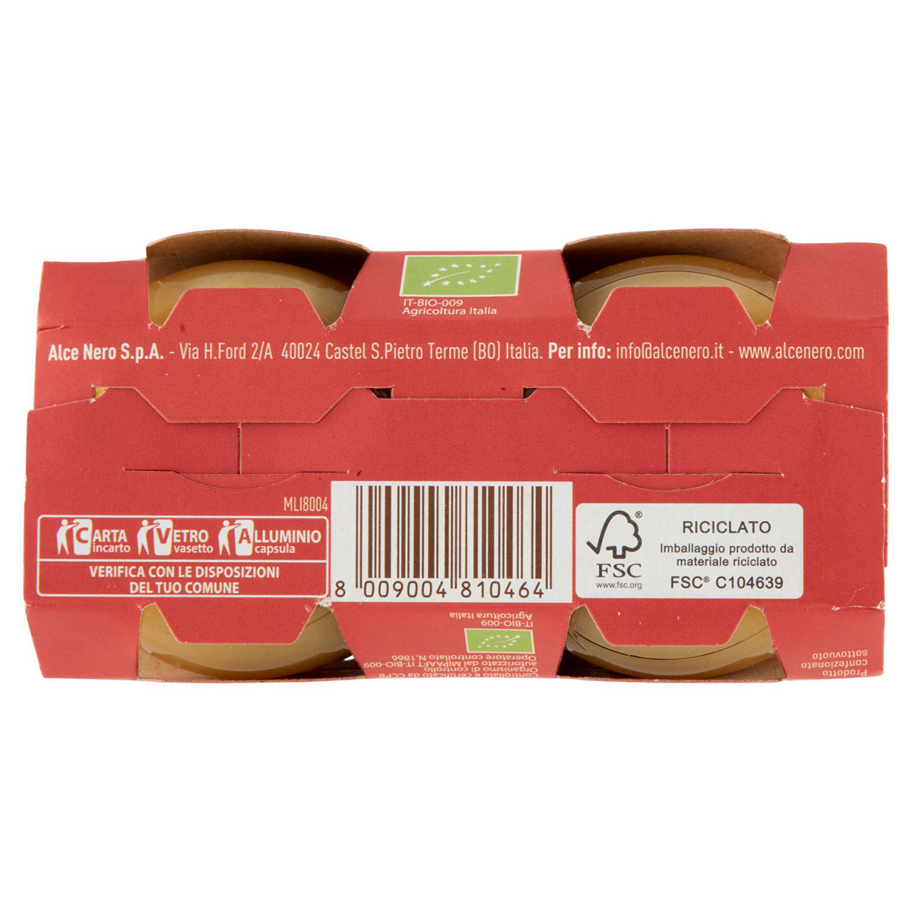 alce nero Omogeneizzato di Mela 2 x 80 g