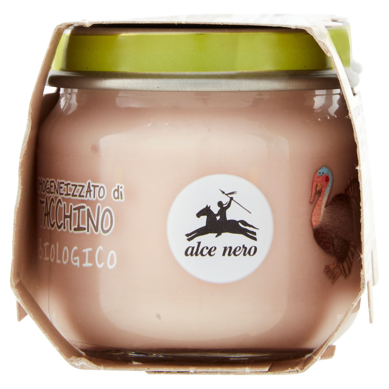 alce nero Omogeneizzato di Tacchino 2 x 80 g