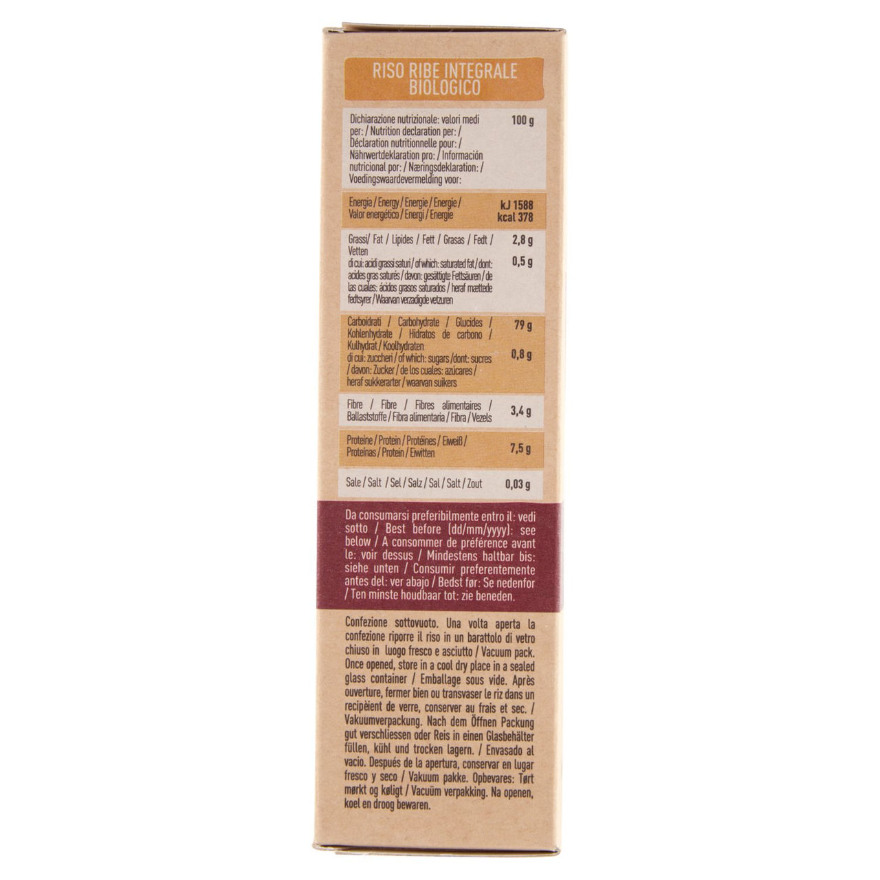 alce nero Riso Integrale 500 g