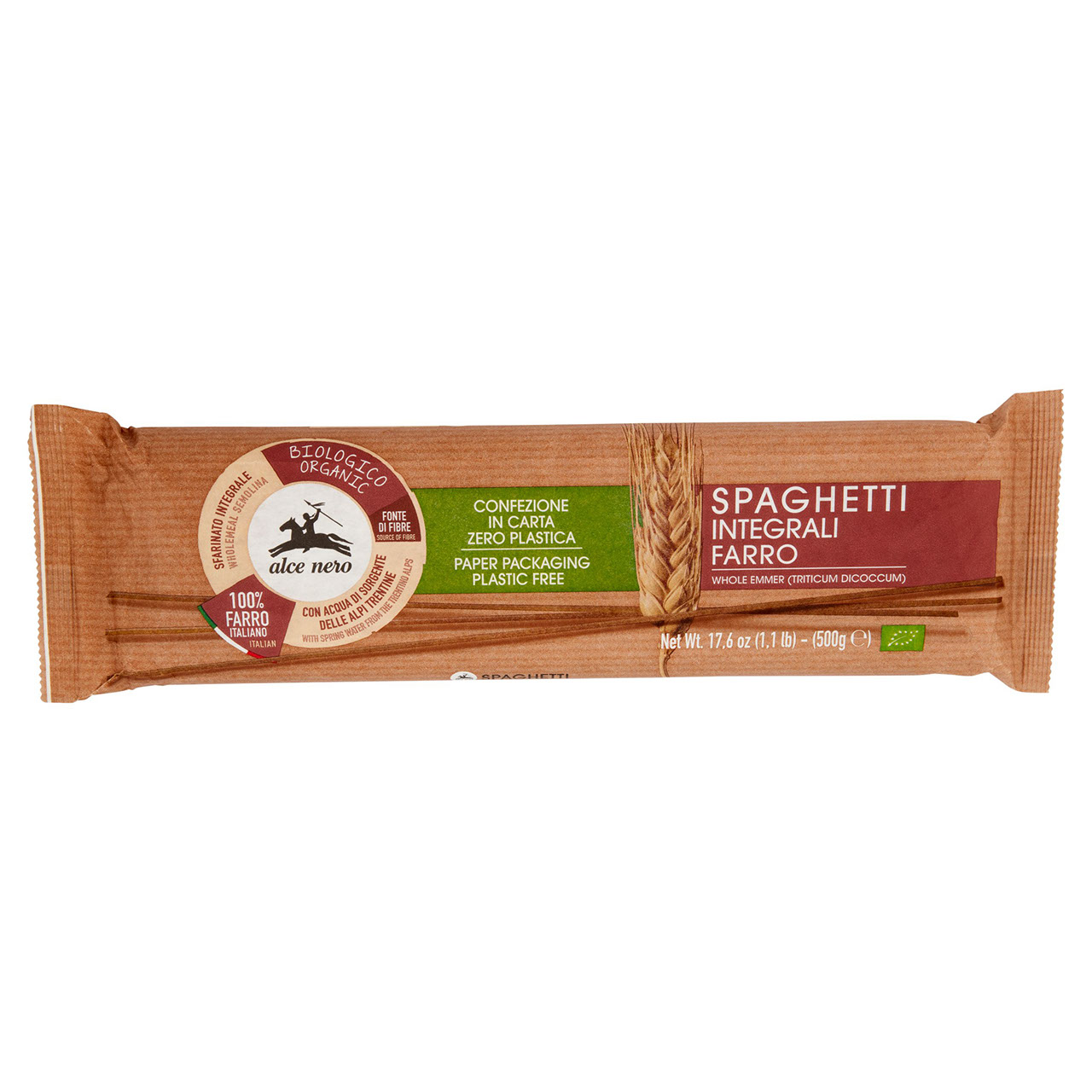 alce nero Spaghetti Integrali Farro 500 g