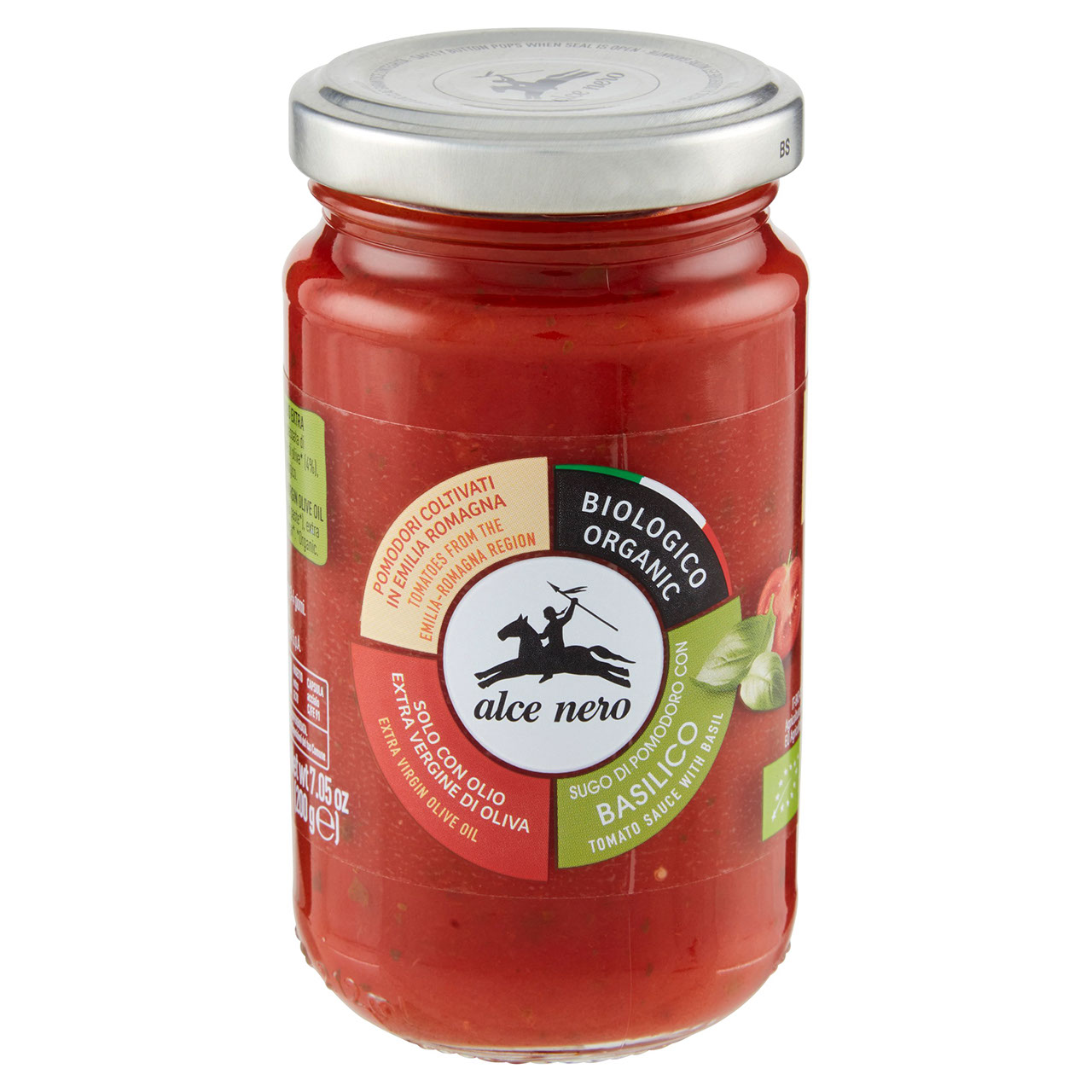 alce nero Sugo di Pomodoro con Basilico 200 g