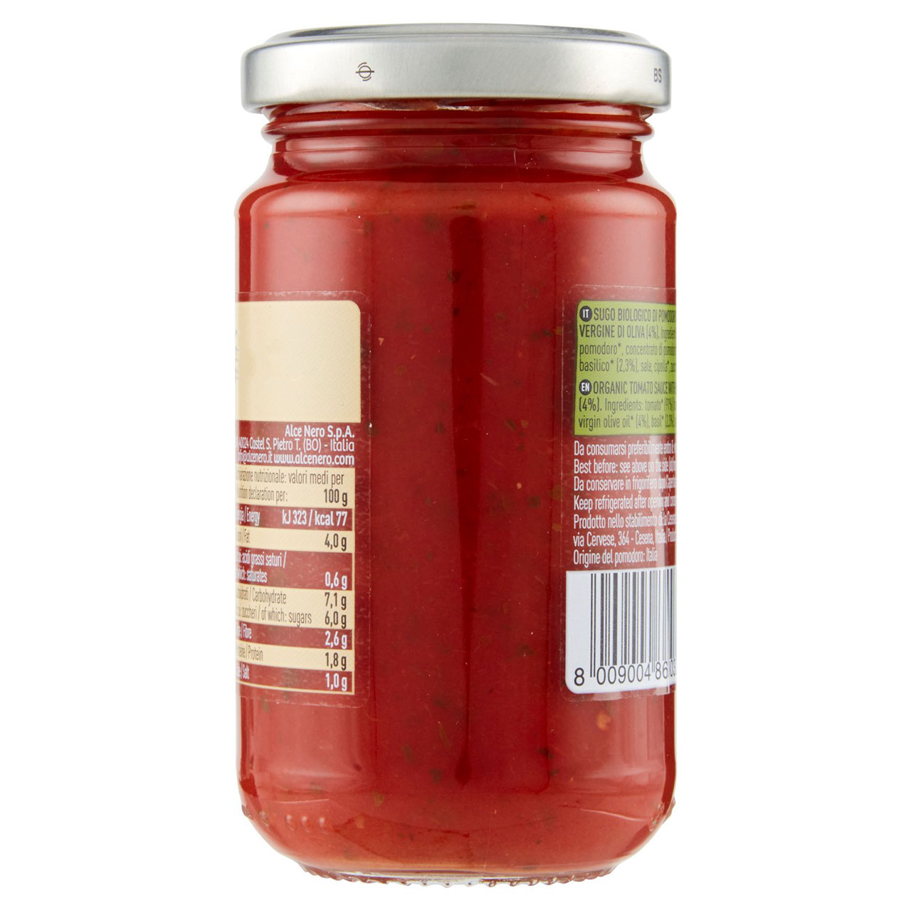 alce nero Sugo di Pomodoro con Basilico 200 g