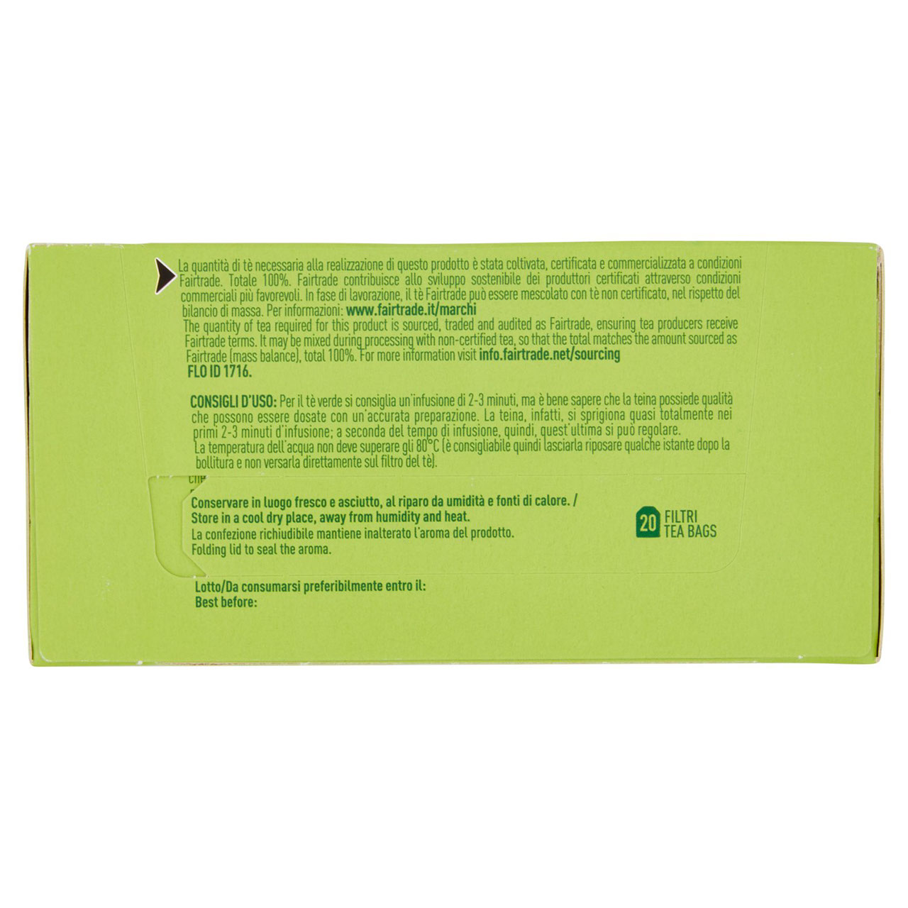 alce nero Tè Verde 20 x 1,75 g