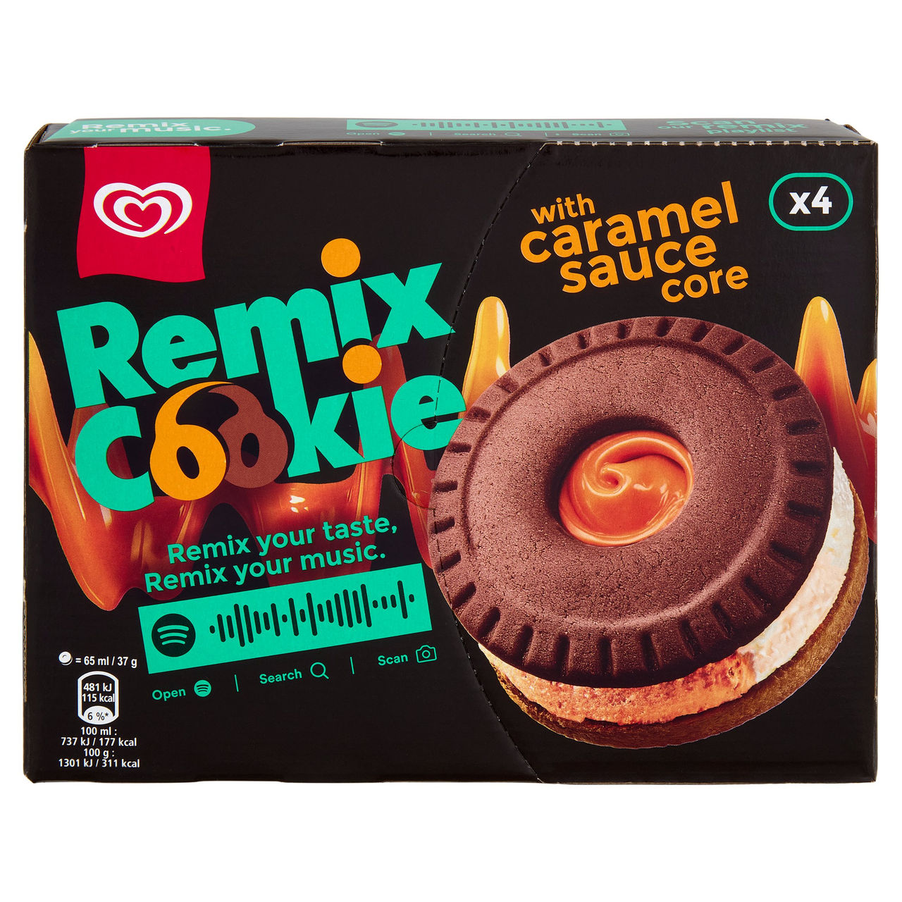 Algida Remix Cookie 4 x 37 g